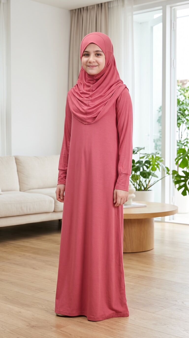 Çocuk Namaz Elbisesi-MERCAN