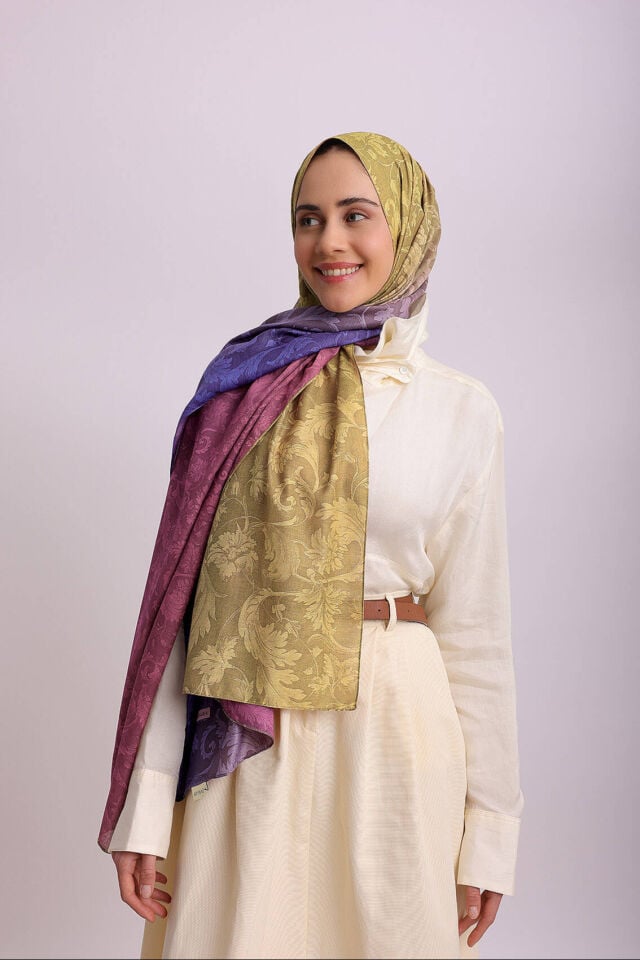 degrade-desenli-sal-cift-taralı-pembe-mor-sarı