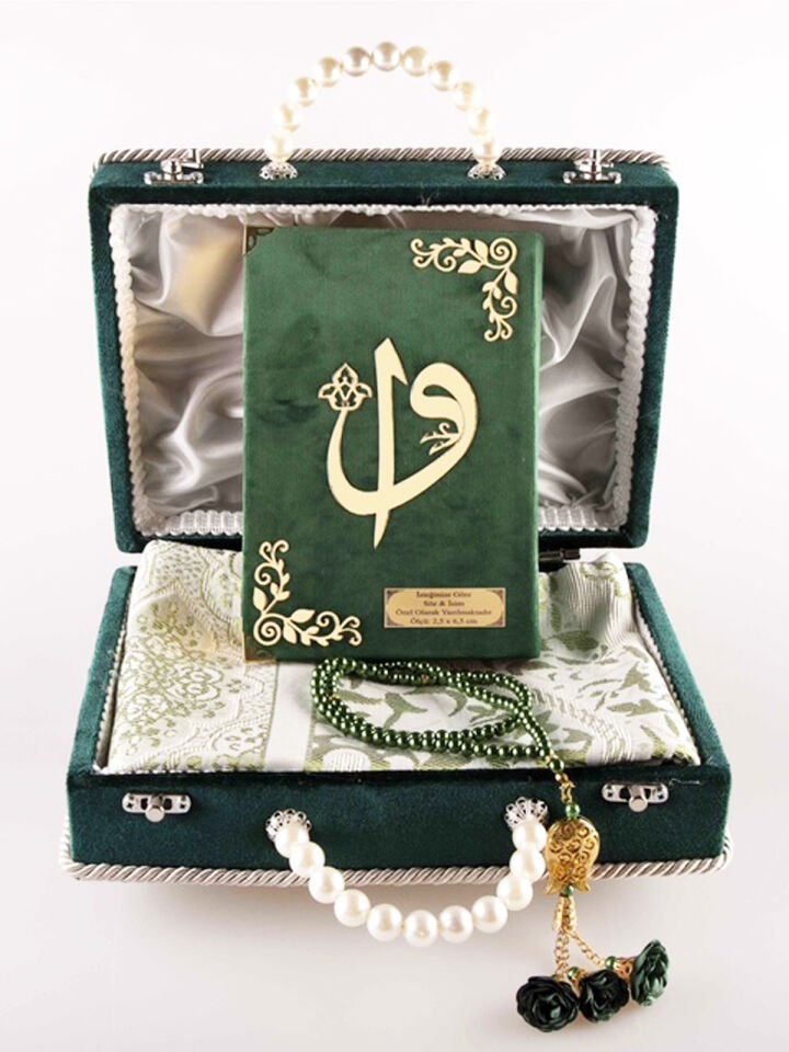 Çeyizlik-Hediyelik Çantalı Set-YEŞİL